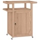 Бар количка 70x50x90 см тиково дърво масив