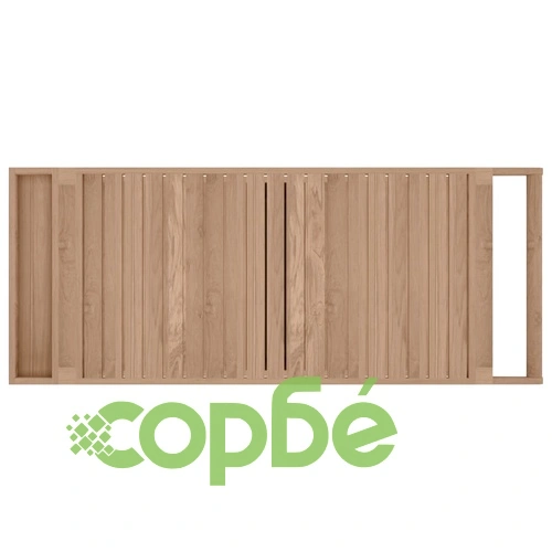 Бар количка 120x50x90 см тиково дърво масив ➤ топ цена ➤ sorbe.bg