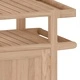 Бар количка 120x50x90 см тиково дърво масив