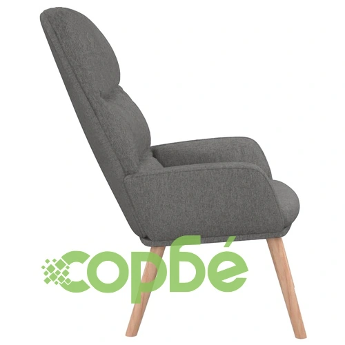 Стол за релакс, светлосив, плат ➤ топ цена ➤ sorbe.bg