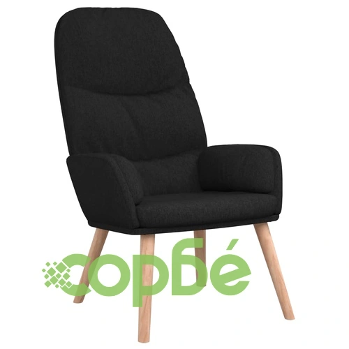 Стол за релакс, черен, текстил ➤ топ цена ➤ sorbe.bg