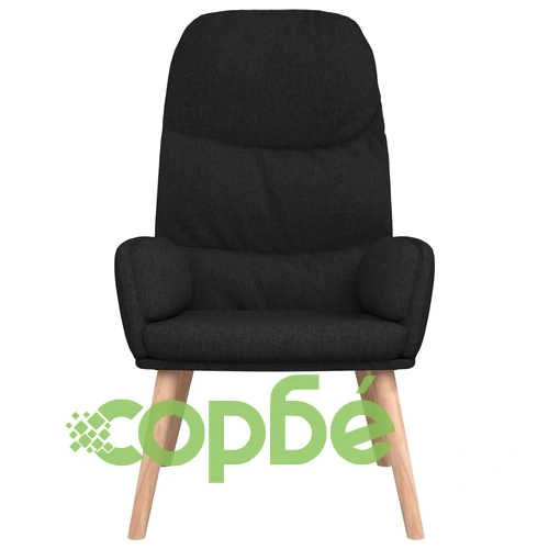 Стол за релакс, черен, текстил ➤ топ цена ➤ sorbe.bg