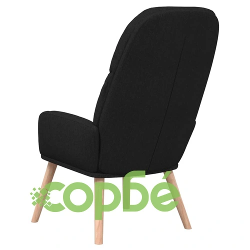 Стол за релакс, черен, текстил ➤ топ цена ➤ sorbe.bg