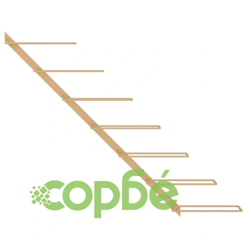 Стойка за вино за 7 бутилки, стенен монтаж, златиста, метал ➤ топ цена ➤ sorbe.bg