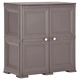 Пластмасов шкаф, 79x43x85,5 см, дървен дизайн, сив Пластмасов шкаф, 79x43x85,5 см, дървен дизайн, сив