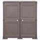 Пластмасов шкаф, 79x43x85,5 см, дървен дизайн, сив Пластмасов шкаф, 79x43x85,5 см, дървен дизайн, сив
