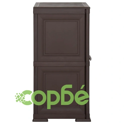Пластмасов шкаф, 79x43x85,5 см, дървен дизайн, кафяв на топ цена от sorbe.bg Пластмасов шкаф, 79x43x85,5 см, дървен дизайн, кафяв ➤ топ цена ➤ sorbe.bg