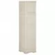 Пластмасов шкаф, 40x43x164 см, дървен дизайн, ванилов лед