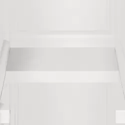 Пластмасов шкаф, 40x43x125 см, дървен дизайн, ангорско бяло