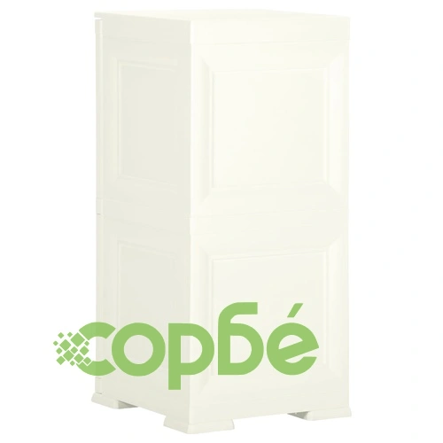 Пластмасов шкаф, 40x43x85,5 см, дървен дизайн, ванилов лед на топ цена от sorbe.bg Пластмасов шкаф, 40x43x85,5 см, дървен дизайн, ванилов лед ➤ топ цена ➤ sorbe.bg