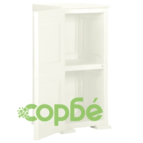 Пластмасов шкаф, 40x43x85,5 см, дървен дизайн, ванилов лед на топ цена от sorbe.bg Пластмасов шкаф, 40x43x85,5 см, дървен дизайн, ванилов лед ➤ топ цена ➤ sorbe.bg