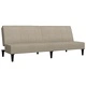 2-местно разтегателно канапе, светлосиво, микрофибърен текстил