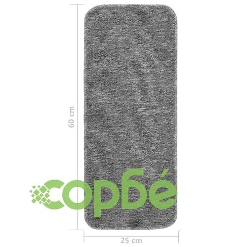 Противоплъзгащи стелки за стълби, 15 бр, 60x25 см, сиви ➤ топ цена ➤ sorbe.bg
