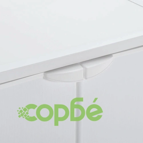 Шкаф за пералня, бял, 68,5x64,5x88 см, PVC ➤ топ цена ➤ sorbe.bg