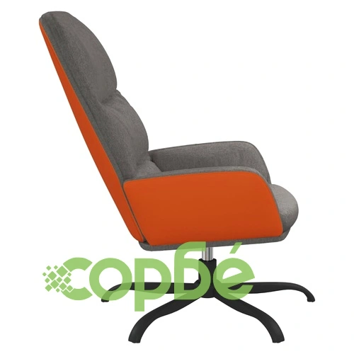 Стол за релакс, светлосив, текстил ➤ топ цена ➤ sorbe.bg