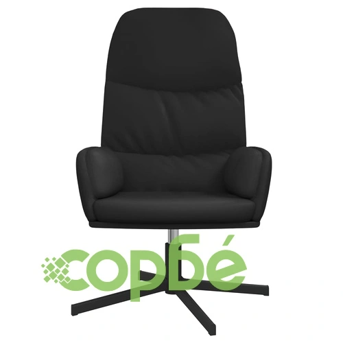 Релаксиращ стол, черен, изкуствена кожа ➤ топ цена ➤ sorbe.bg