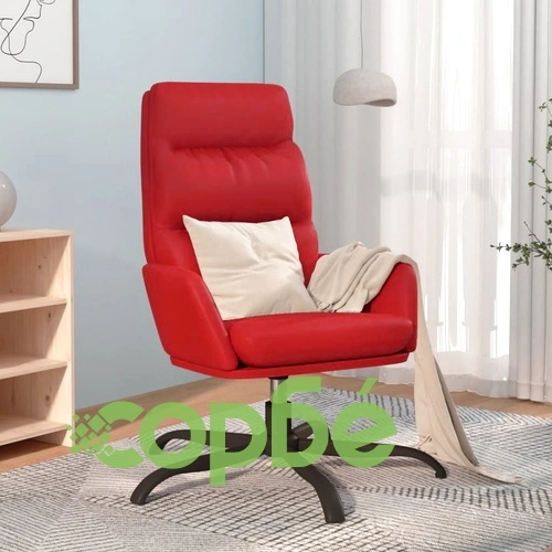 Релакс стол, виненочервен, изкуствена кожа ➤ топ цена ➤ sorbe.bg