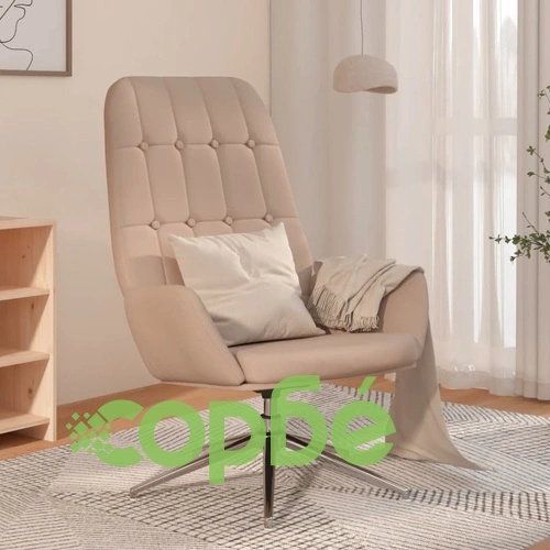 Релакс стол, светлосив, изкуствен велур ➤ топ цена ➤ sorbe.bg
