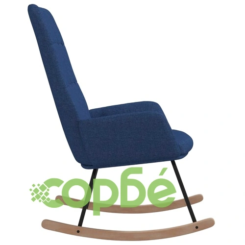 Люлеещ стол, син, текстил ➤ топ цена ➤ sorbe.bg