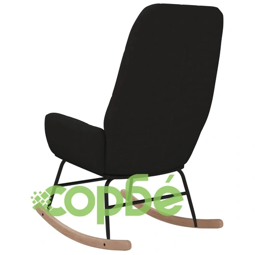 Люлеещ стол, черен, текстил ➤ топ цена ➤ sorbe.bg