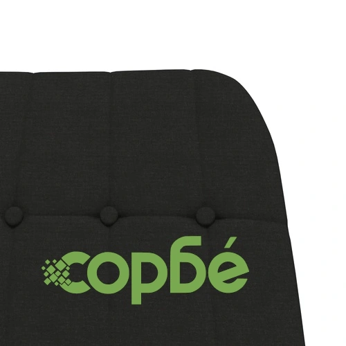 Люлеещ стол, черен, текстил ➤ топ цена ➤ sorbe.bg