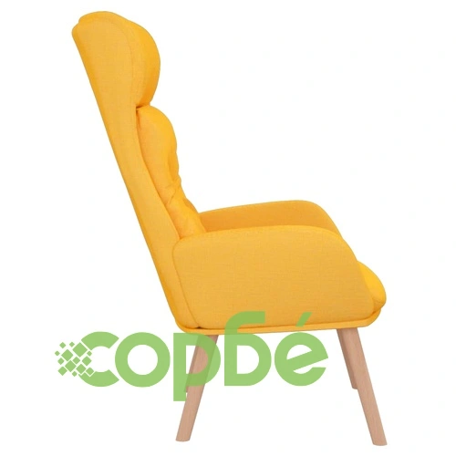 Релакс стол, горчица жълто, текстил ➤ топ цена ➤ sorbe.bg