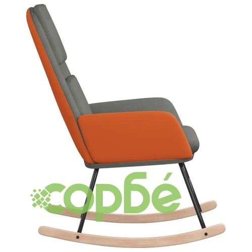 Люлеещ стол, светлосив, текстил ➤ топ цена ➤ sorbe.bg