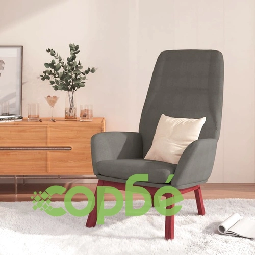 Релакс стол, светлосив, текстил ➤ топ цена ➤ sorbe.bg