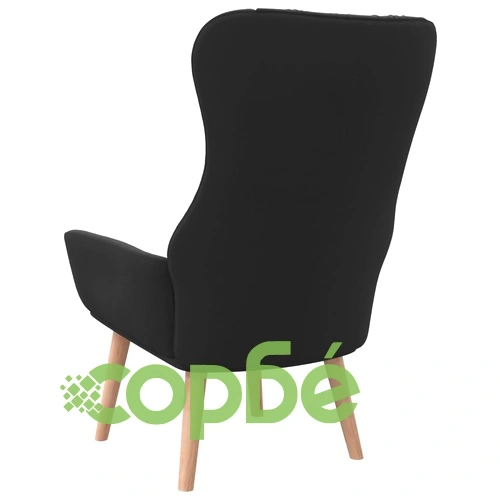 Релакс стол, черен, текстил ➤ топ цена ➤ sorbe.bg