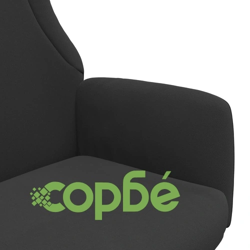 Релакс стол, черен, текстил ➤ топ цена ➤ sorbe.bg