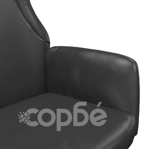 Релакс стол, черен, изкуствена кожа ➤ топ цена ➤ sorbe.bg