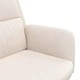 Релакс стол, кремав, кадифе