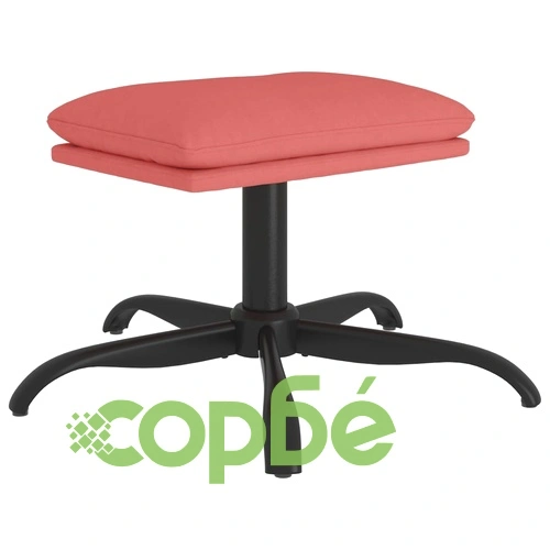 Табуретка, розова, 60x60x36 см, кадифе ➤ топ цена ➤ sorbe.bg