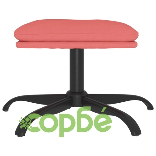 Табуретка, розова, 60x60x36 см, кадифе ➤ топ цена ➤ sorbe.bg