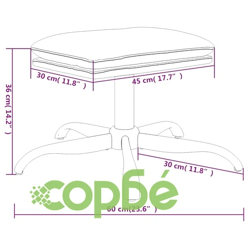 Табуретка, розова, 60x60x36 см, кадифе ➤ топ цена ➤ sorbe.bg