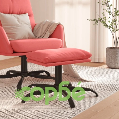 Табуретка, розова, 60x60x36 см, кадифе ➤ топ цена ➤ sorbe.bg