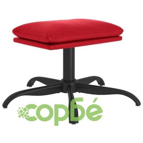 Табуретка, виненочервена, 60x60x36 см, изкуствена кожа ➤ топ цена ➤ sorbe.bg