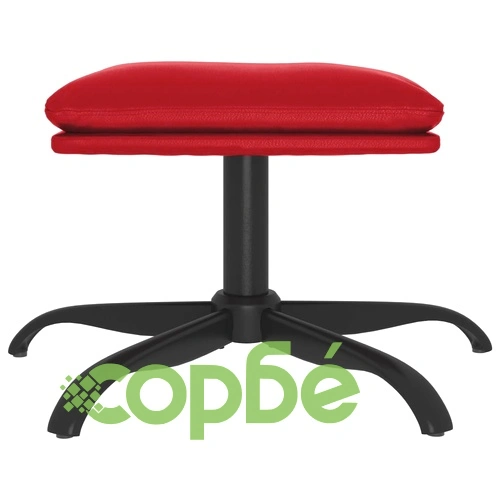 Табуретка, виненочервена, 60x60x36 см, изкуствена кожа ➤ топ цена ➤ sorbe.bg