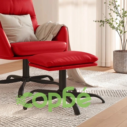 Табуретка, виненочервена, 60x60x36 см, изкуствена кожа ➤ топ цена ➤ sorbe.bg