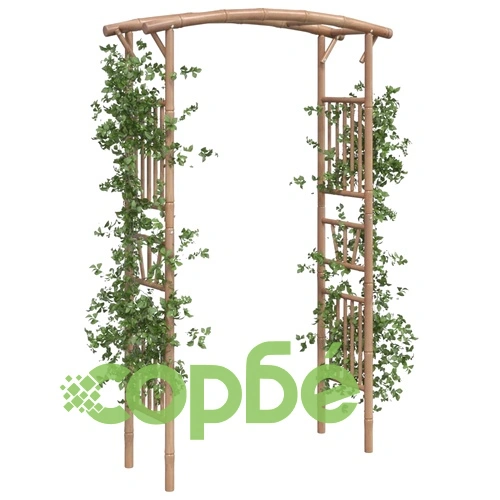 Арка за рози, бамбук, 118x40x187 см ➤ топ цена ➤ sorbe.bg