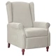 Wingback наклоняем стол, светлосив, микрофибърен текстил
