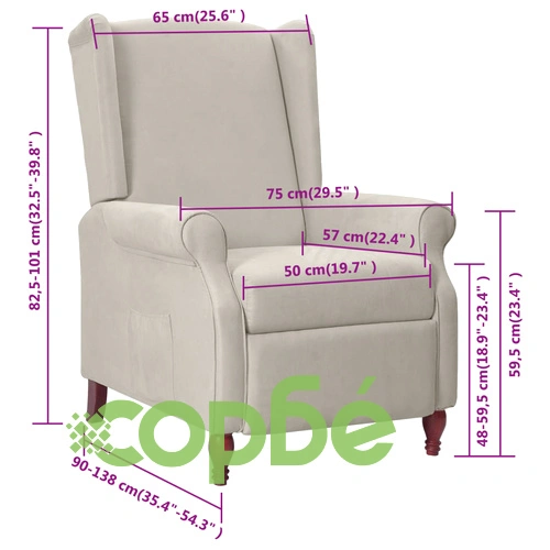 Wingback наклоняем стол, светлосив, микрофибърен текстил ➤ топ цена ➤ sorbe.bg
