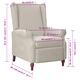 Wingback наклоняем стол, светлосив, микрофибърен текстил