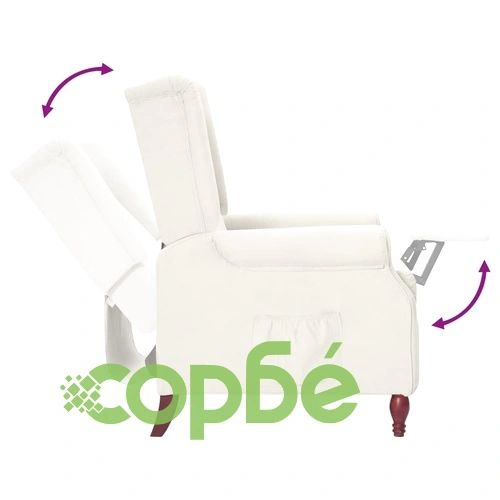Wingback наклоняем стол, бежов, микрофибърен текстил ➤ топ цена ➤ sorbe.bg