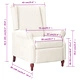 Wingback наклоняем стол, бежов, микрофибърен текстил