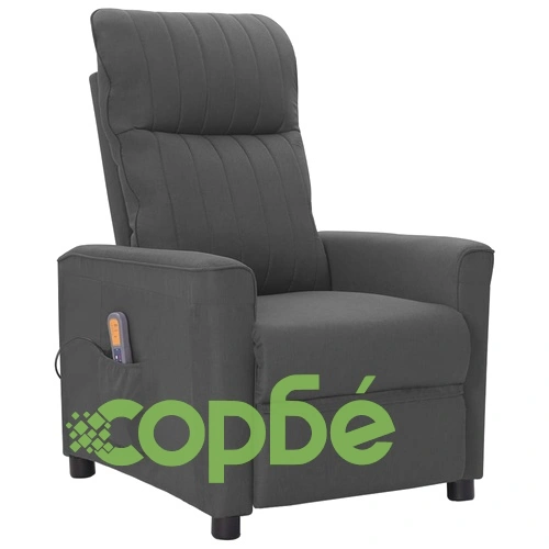 Масажен стол, тъмносив, текстил ➤ топ цена ➤ sorbe.bg