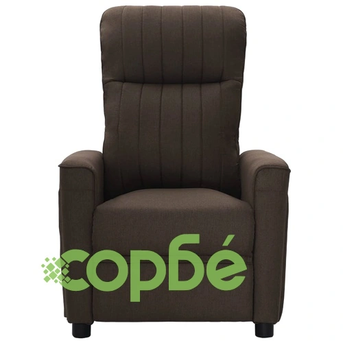 Масажен стол, тъмнокафяв, текстил ➤ топ цена ➤ sorbe.bg