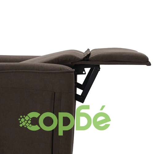 Масажен стол, тъмнокафяв, текстил ➤ топ цена ➤ sorbe.bg