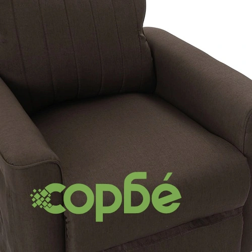 Масажен стол, тъмнокафяв, текстил ➤ топ цена ➤ sorbe.bg