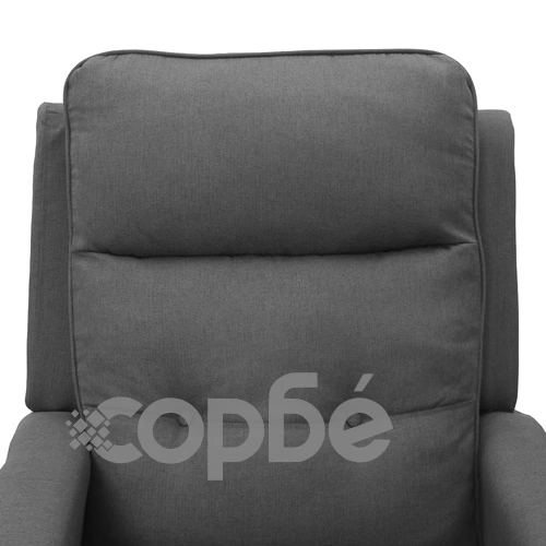 Реклайнер стол, светлосив, текстил ➤ топ цена ➤ sorbe.bg
